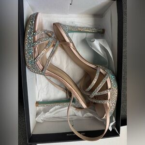 Betsy Johnson 
SB-Aden Champagne Heels Size 9.5